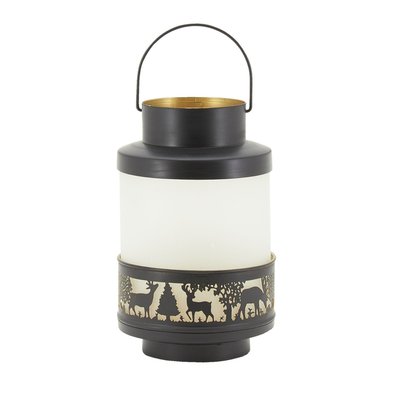 Lanterne Cerfs en verre et métal AUBRY GASPARD