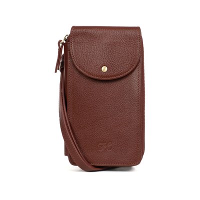 Pochette téléphone avec portefeuille  Stop RFID  Cuir BASTILLE HEXAGONA
