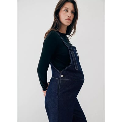 Salopette de grossesse en jean MANGO