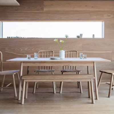 Uttara Scandi Oak Extendable Dining Table (Seats 6-8) SO'HOME