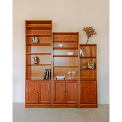 Lot de 3 bibliothèques en acajou Madeleine N°723 - Bon état DEBONGOUT