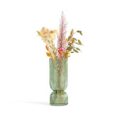 Vaas in geribbeld glas H26 cm, Valira LA REDOUTE INTERIEURS