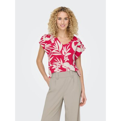 Blouse manches courtes, col V JDY