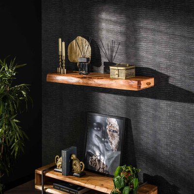 Étagère murale en bois d'acacia épais 1m MELBOURNE PIER IMPORT
