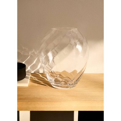 Vase en verre soufflé à la main vagues MANGO HOME
