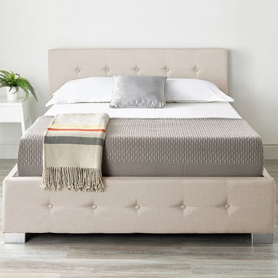 End Lift Linen Ottoman Storage Bed ASPIRE