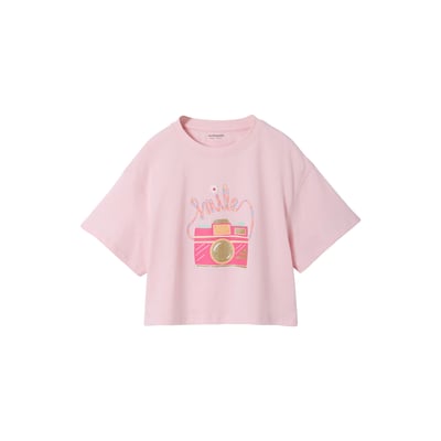 T-shirt cropped manches courtes VERTBAUDET