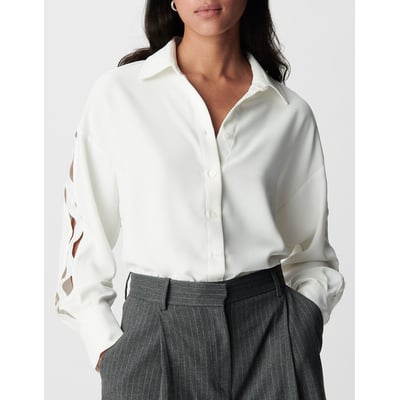Camicia traforata a maniche lunghe IKKS
