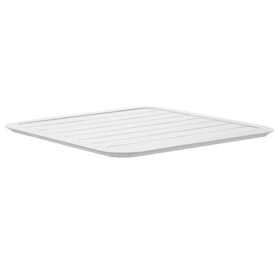 Plateau de table de terrasse carré 70 x 70 cm en aluminium, ALMADA OVIALA