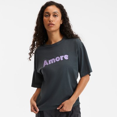 Slogan Print T-Shirt with Short Sleeves and Crew Neck LA REDOUTE COLLECTIONS