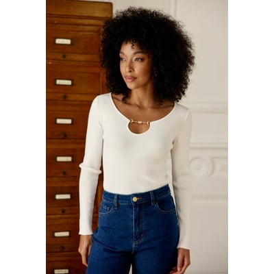 Pull col rond uni MOYA LA PETITE ETOILE