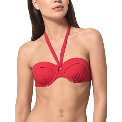 Haut maillot OPÉRA bain bandeau préformé SÉRIES Sense rouge LUNA SPLENDIDA