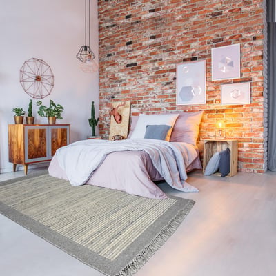 Authentique tapis noué à la main en laine LOUNALI UN AMOUR DE TAPIS