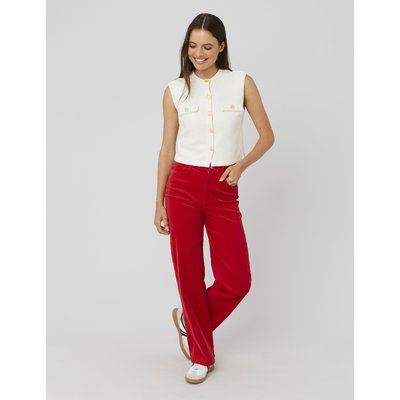 Pantalon straight velours BZB