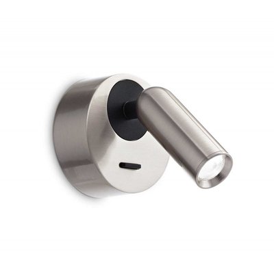 Applique De Chevet Nickel Led Orientable Anne MILLUMINE