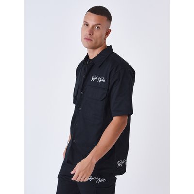Chemise manches courtes uni à poches PROJECT X
