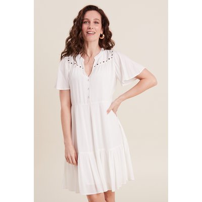 Robe évasée oeillets et clous BREAL