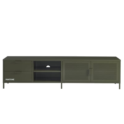 Meuble TV en acier 2 portes PANTONE