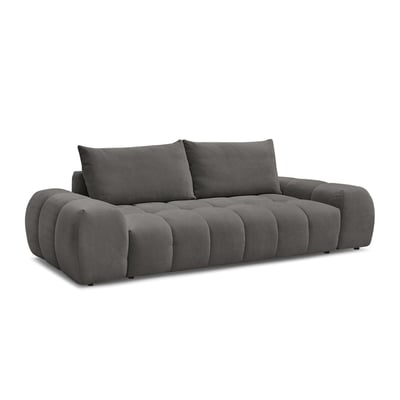 Canapé droit fixe 3 places en tissu texturé, EVEREST BOBOCHIC