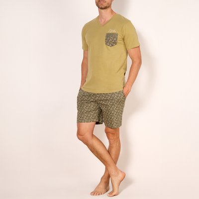 Pyjashort homme EXPLORER vert clair HECHTER STUDIO