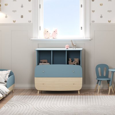 Commode en bois avec 2 tiroirs TERRE DE NUIT