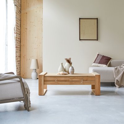 Table basse en teck massif MINIMALYS TIKAMOON