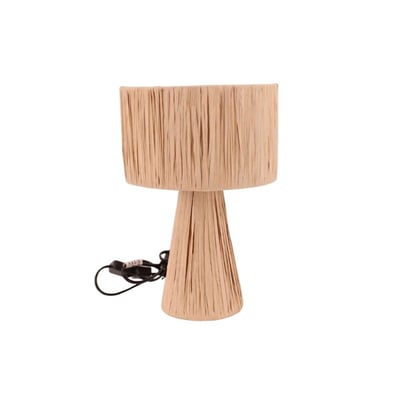 Lampe à poser en raphia 30cm ORNAMI