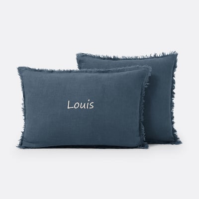 Housse coussin pur lin lavé personnalisée, Linange LA REDOUTE INTERIEURS
