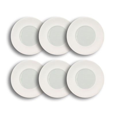 Lot de 6 assiettes plates en porcelaine 31cm, URUS OGO LIVING