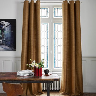 Rideau Orsso Tamisant en Jacquard texturé 647gr/m2 Bronze 136x280 cm MADURA