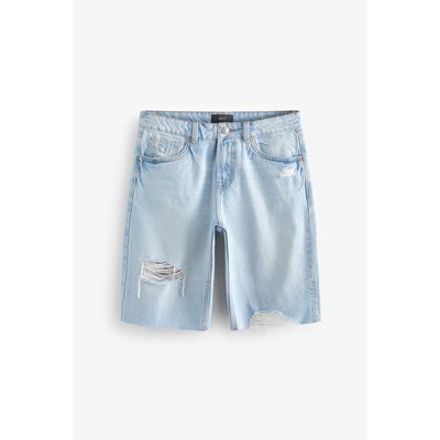 Bermuda en jean déchiré coupe classique NEXT