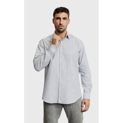 Chemise Regular fit à rayures aspect denim ACROSS