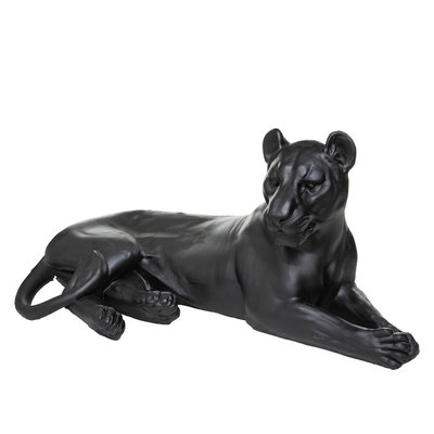 Statuette léopard coucher ATMOSPHERA