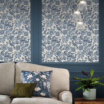 Papier peint fleurs du palais d'Adain LAURA ASHLEY