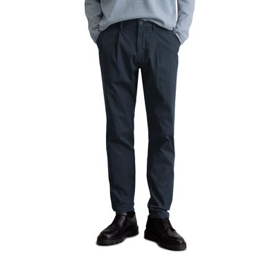 Chino modèle Morot Jogger Pleats en coton bio mélangé MARC O'POLO