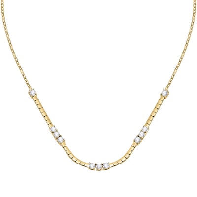 Collier en laiton et zircons SCINTILLE MORELLATO