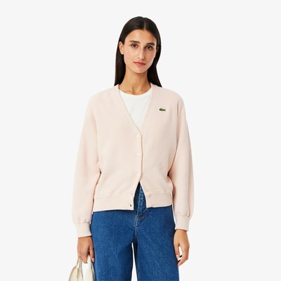 Cardigan coton col V LACOSTE
