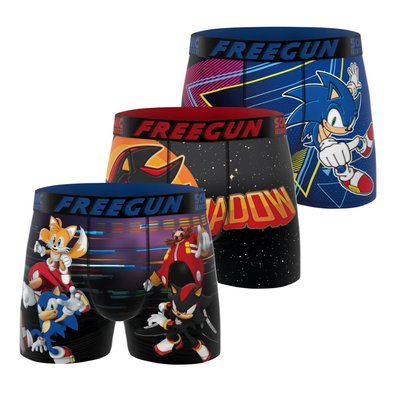 Lot De 3 Boxers Sonic FREEGUN