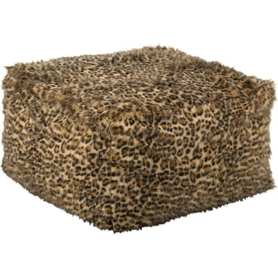 Pouf motif léopard RECOLLECTION