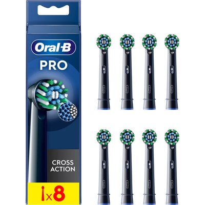 Brossette dentaire Cross Action Black x8 X-filaments ORAL B