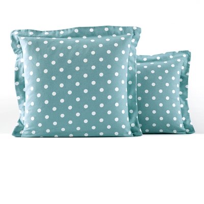 Kussensloop in flanel met stippenprint, Clarisse LA REDOUTE INTERIEURS