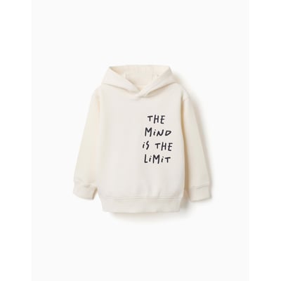 Sweat en coton peigné à capuche avec imprimé ZIPPY