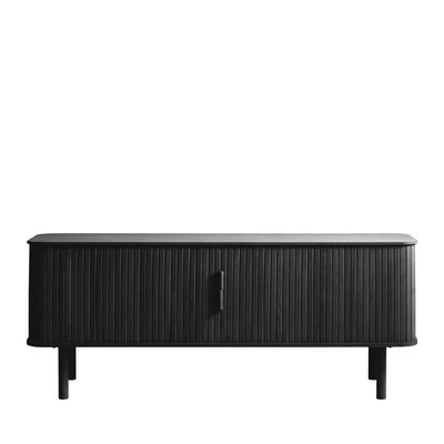 Meuble TV aux portes coulissantes en bois strié L160cm - CALLAN DRAWER