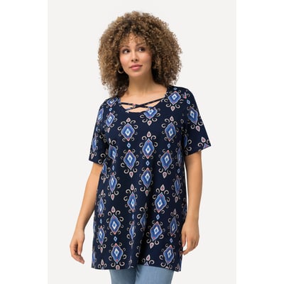T-shirt long à col rond et manches courtes ULLA POPKEN