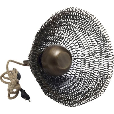Lampe spirale métal finition  vieilli style vintage élégant RECOLLECTION
