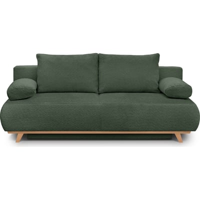 Canapé convertible 3 places en tissu bouclé - LARIA HOMIFAB
