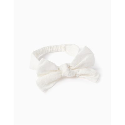 Bandeau à Cheveux avec Broderie Florale avec Nœud ZIPPY