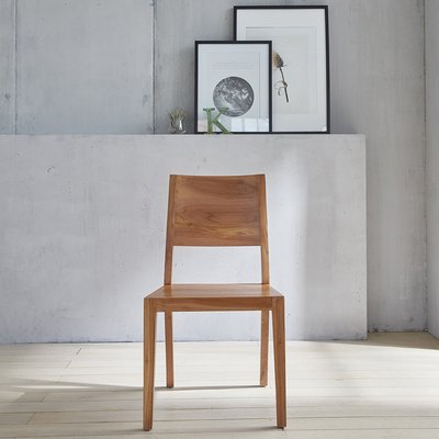 Chaise en bois de teck massif naturel  TRISTAN BERAH GETAH