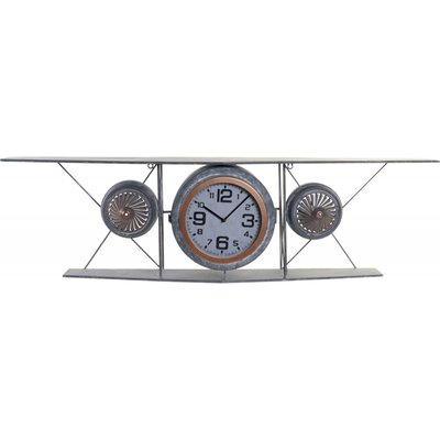 Horloge murale en fer, design aviateur Loft RECOLLECTION