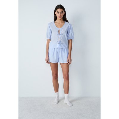 Blouse manches courtes à carreaux à noeuds POUPA ETAM